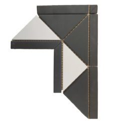 Black and White 'Henley' Corner with 1 Strip