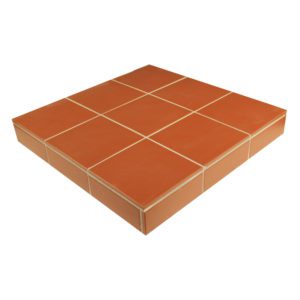 Red Field Tile Hearth