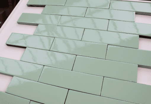 Mint Green Brick Slip