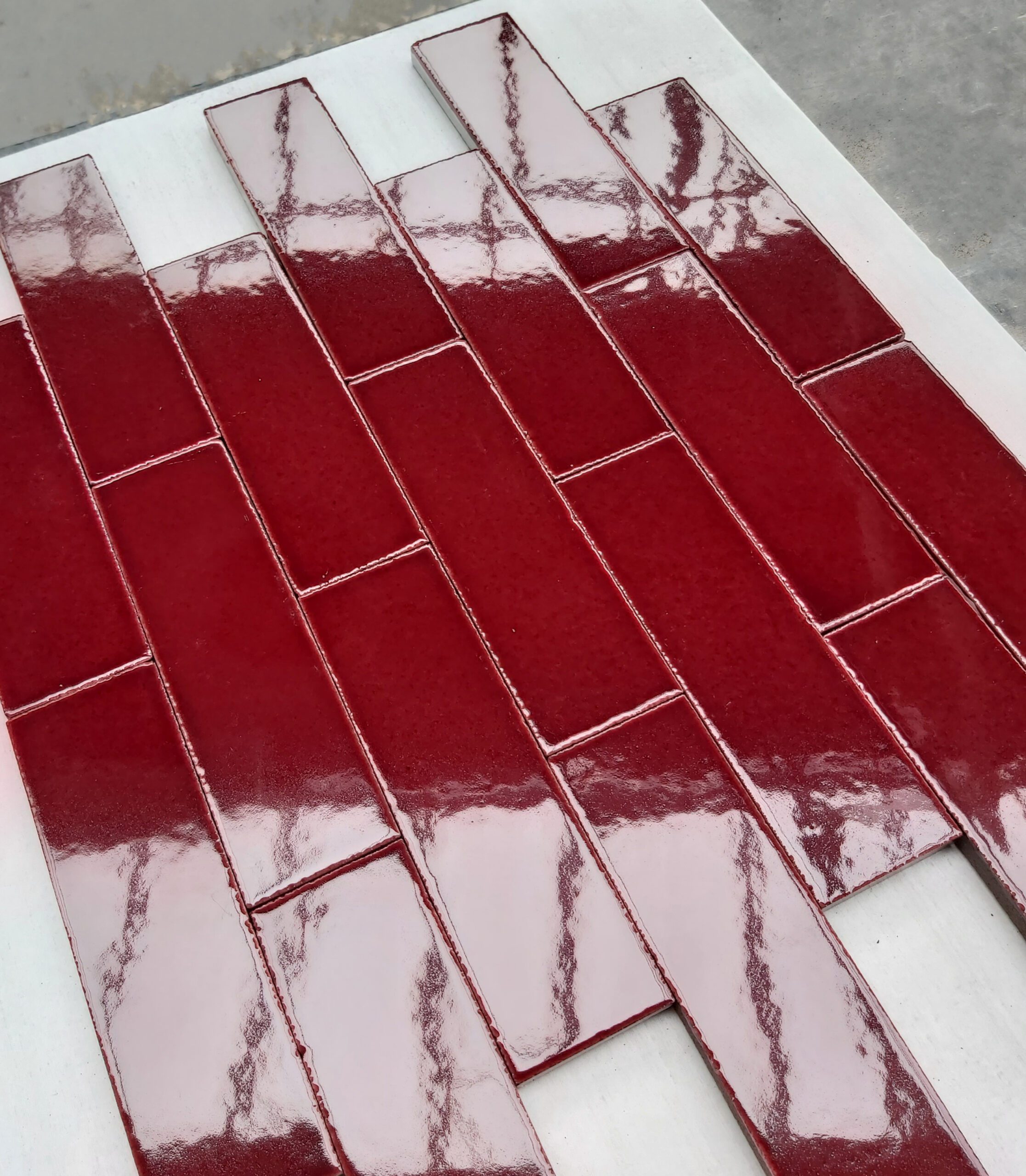 Burgundy Brick Slip