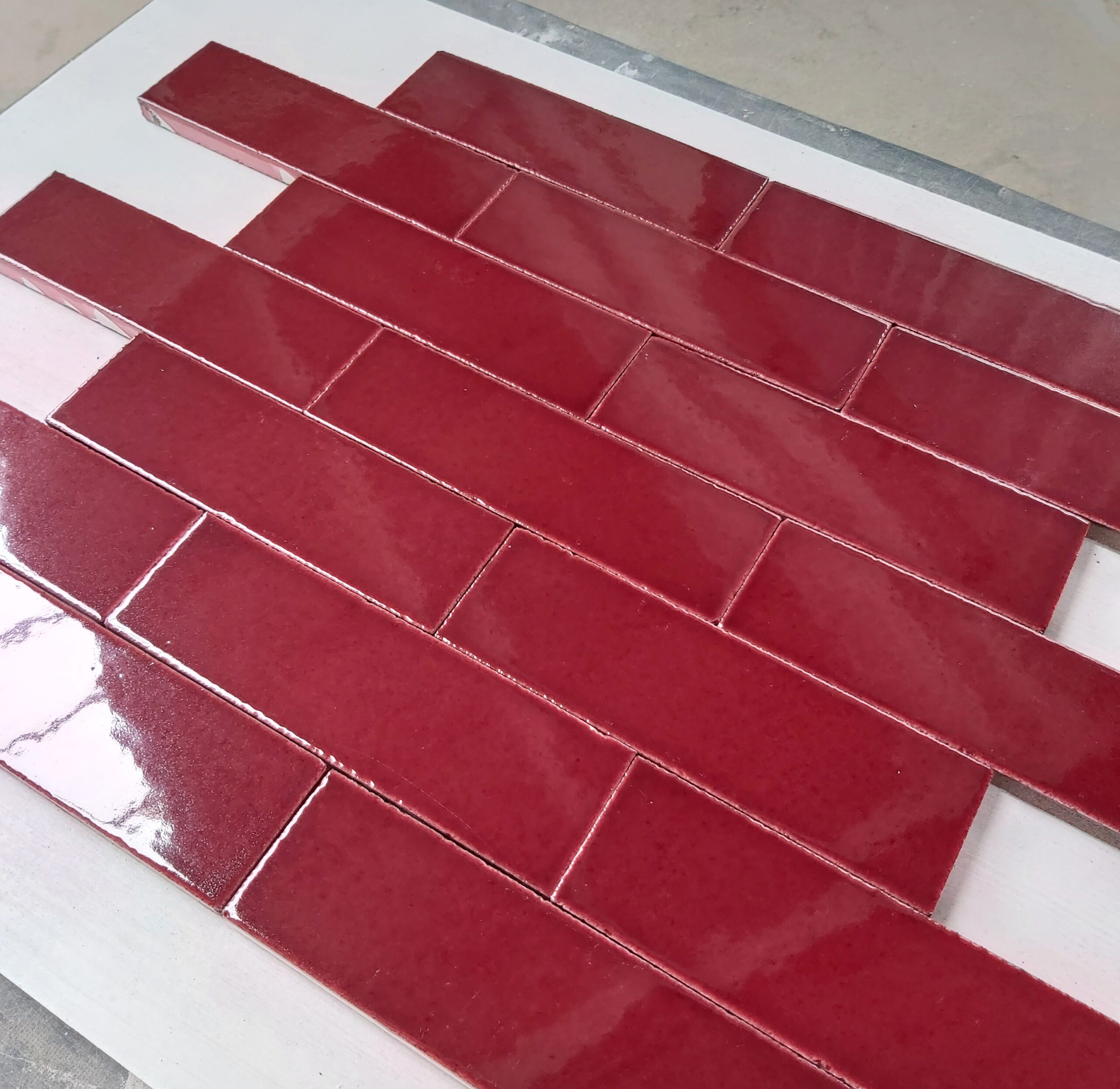 Burgundy Brick Slip