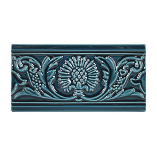 Midnight Thistle Period Embossed Tile