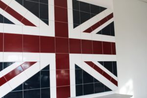 Union Jack In Tiles